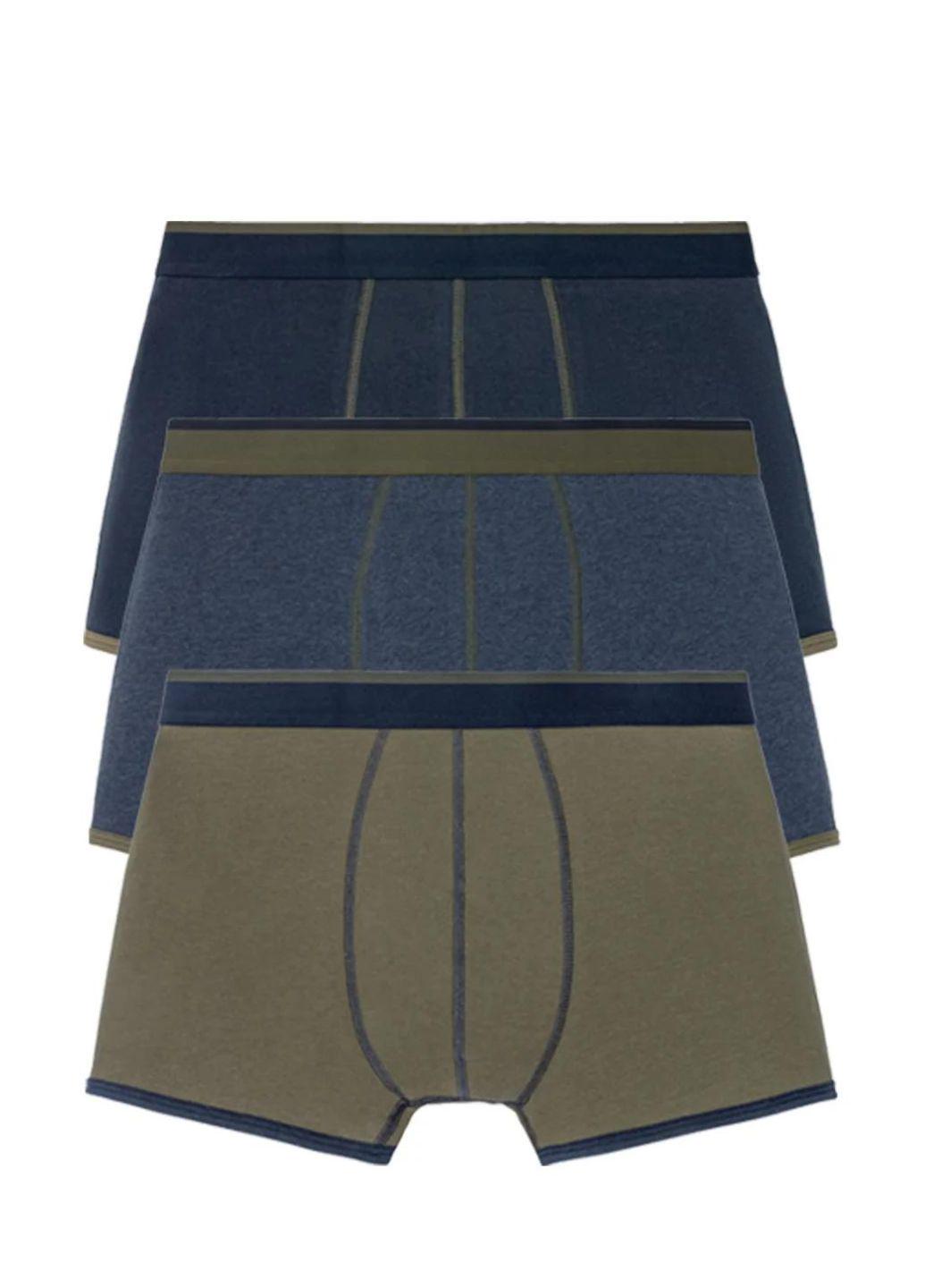 Набір трусів чоловічих боксерів р. 52-54 Хакі (BM200HBB_L)