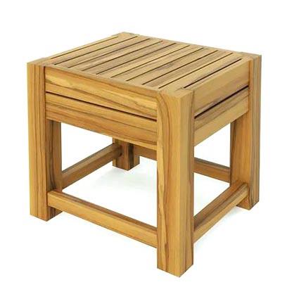 Табурет для ванной из дерева Стопли Сиена (ТВН-000305)