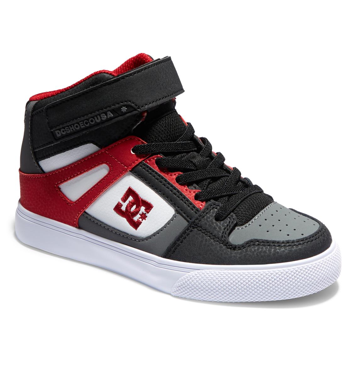 Кроссовки DC Pure High Top EV 33,5/2,5 21,8 см White/Grey/Red - фото 3