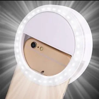 Селфи кольцо Selfie Ring Light RK12 вспышка-подсветка светодиодная Белый - фото 3