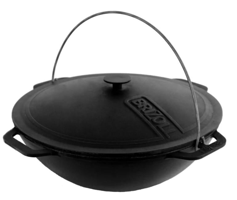 Котел чавунний азіатський Brizoll 12 л з кришкою (30226642)