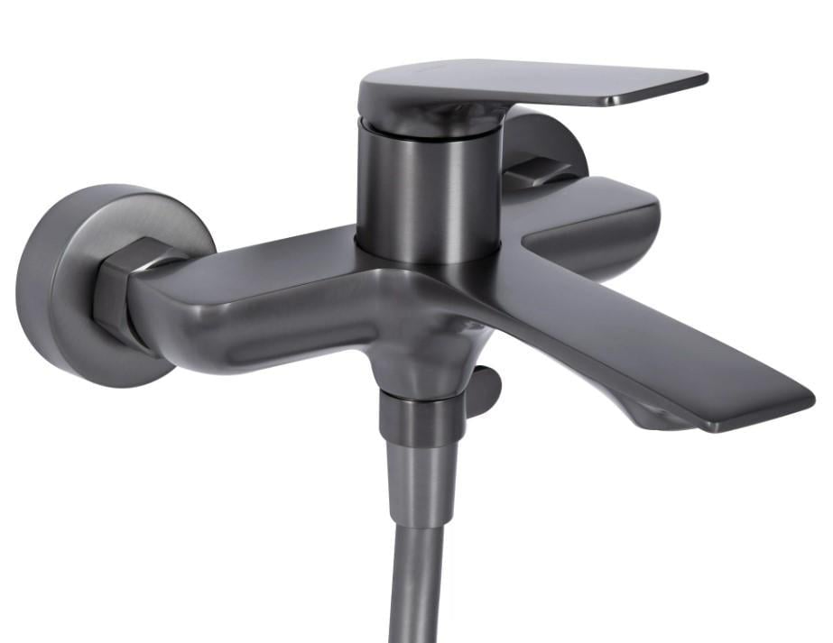 Смеситель для ванны Qtap Vlasta New QTVLA259GMB45643 Gunmetal Black PVD (56039)