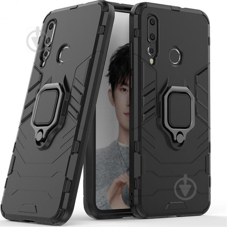 Чехол Ring Armor для Huawei Nova 4 Черный (hub_grkI34779) Чехол Ring Armor для Huawei Nova 4 Черный (hub_grkI34779)