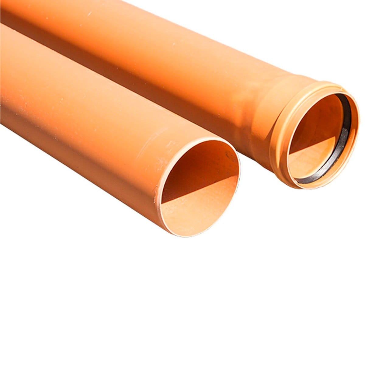 Труба канализационная Valrom SN4 EN 110x4000 наружная (SW-57138)