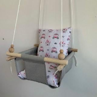 Дитяча гойдалка Infancy Карети Сірий (9676601) - фото 4 Дитяча гойдалка Infancy Карети Сірий (9676601) - фото 4