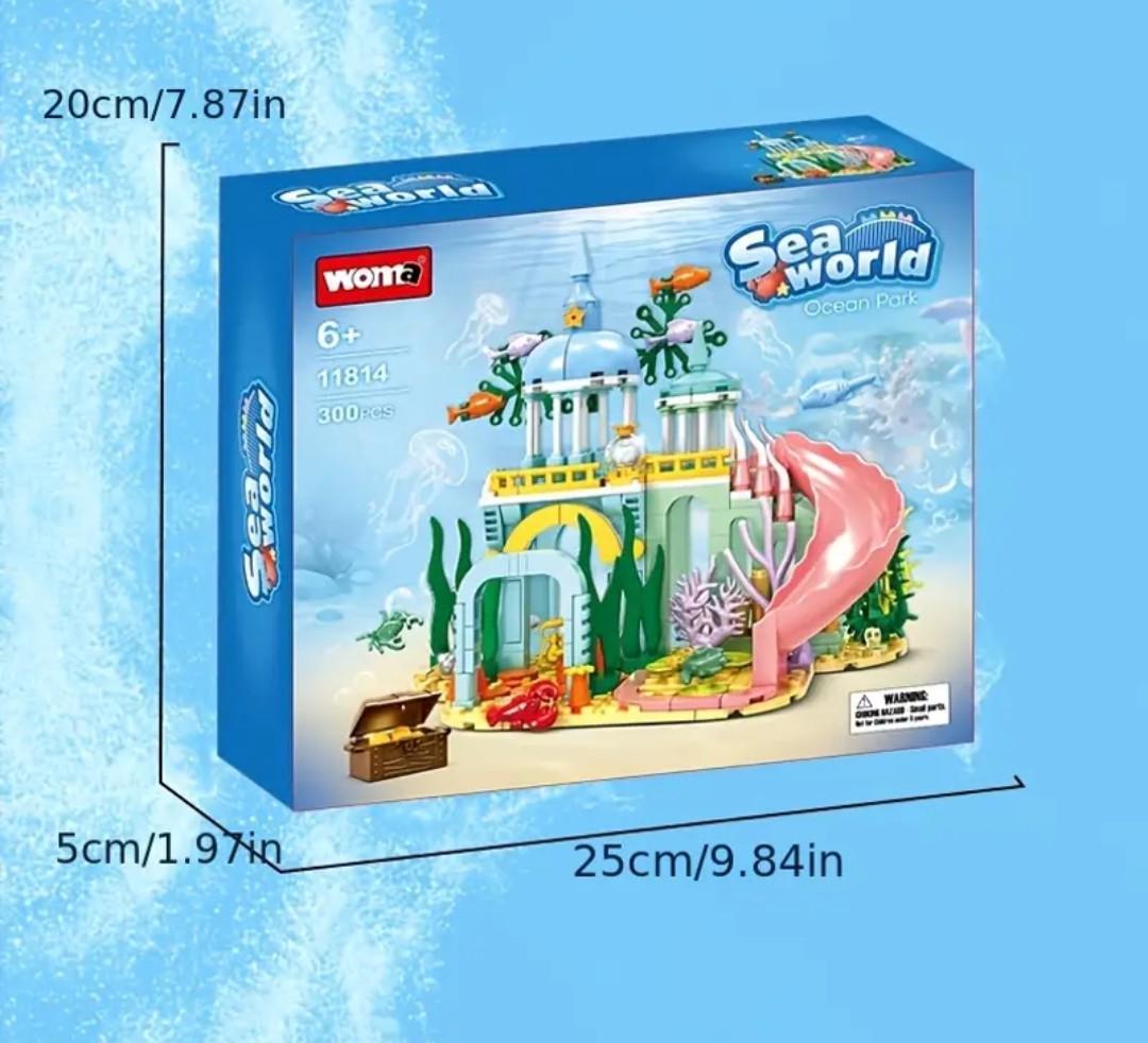 Конструктор WOMA для девочек дом русалочки с рыбками - фото 3