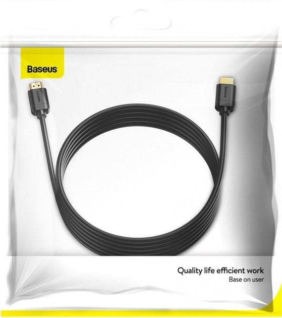 Кабель Baseus HDMI 4K Adapter Cable 1 м CAKGQ-A01 Black (e5b142d6) - фото 2