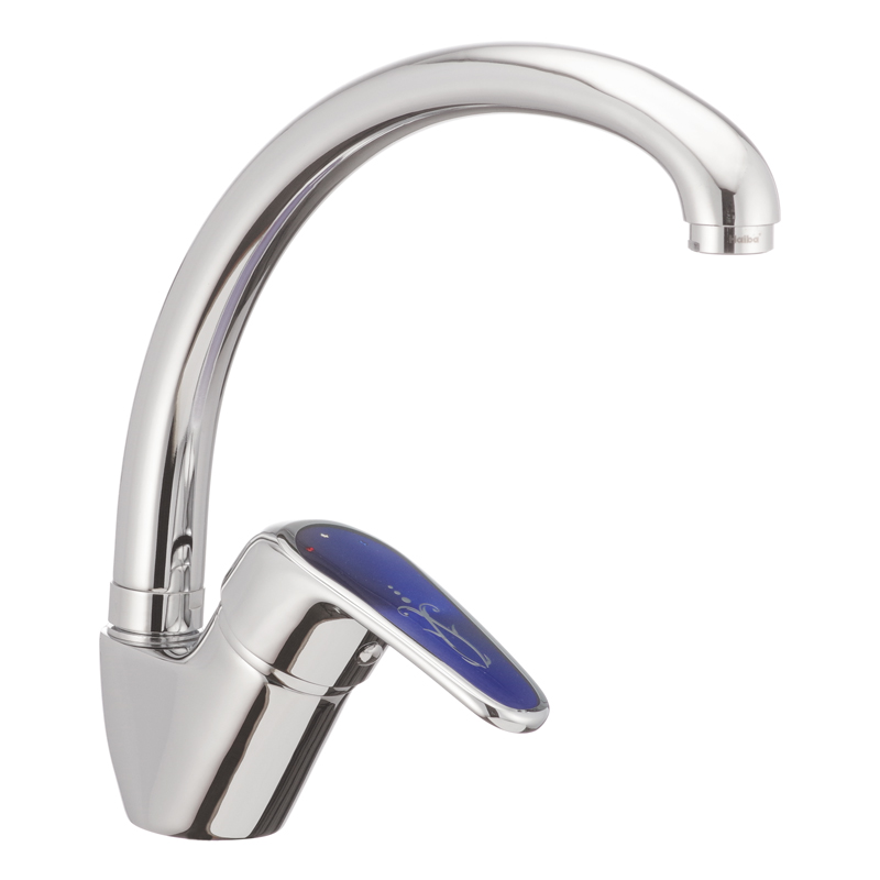 Смеситель для кухни Haiba MAGIC 011 с синей ручкой Смеситель для кухни Haiba MAGIC 011 с синей ручкой