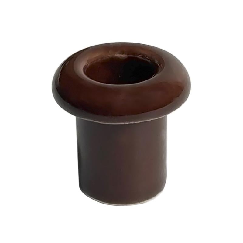 Набор кабельных керамических проходов Premium 32 шт. для ретро проводки Коричневый