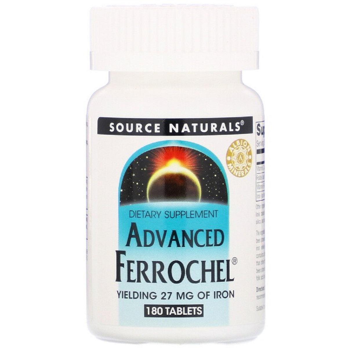 Железо усовершенствованная формула Advanced Ferrochel Source Naturals 180 таблеток (6998)