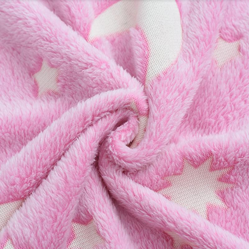 Плед що світиться в темряві BLANKET із зірками 120х150 см Pink (4727bacd) - фото 12