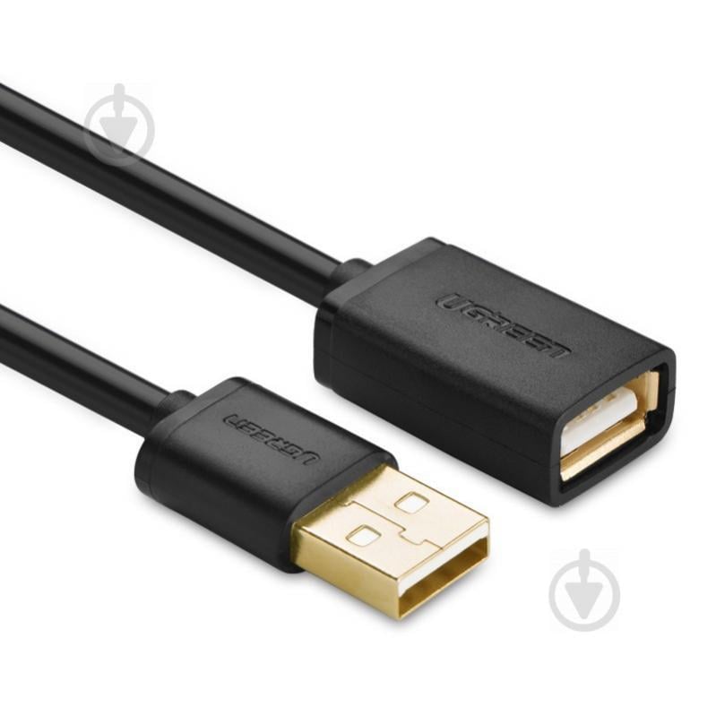USB кабель удлинитель Ugreen USB 2.0 US103 AM / AF штекер - гнездо 2 м Черный (10316)