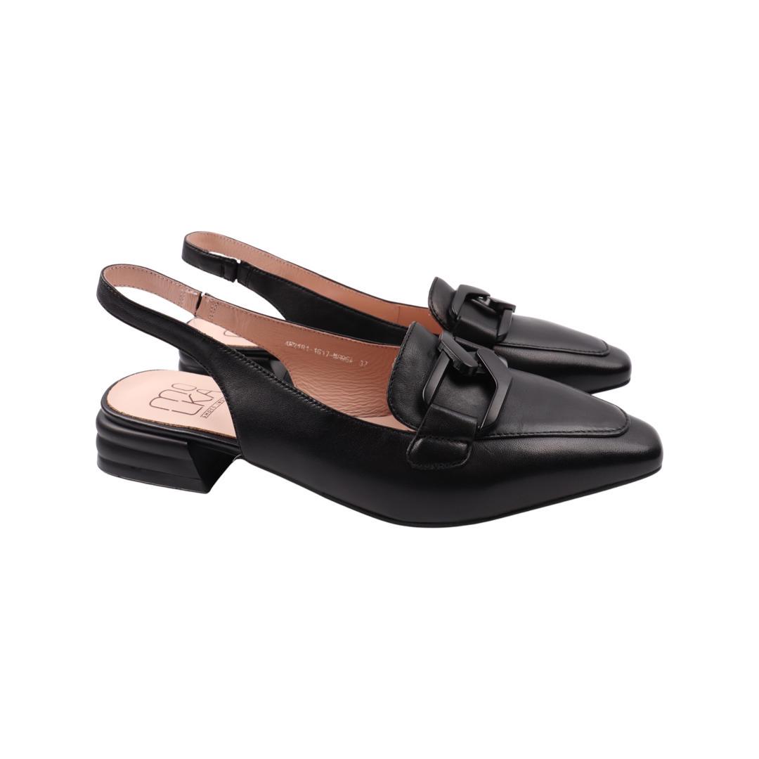 Туфли женские Molka из кожи р. 37 Черный (199-22LTC)