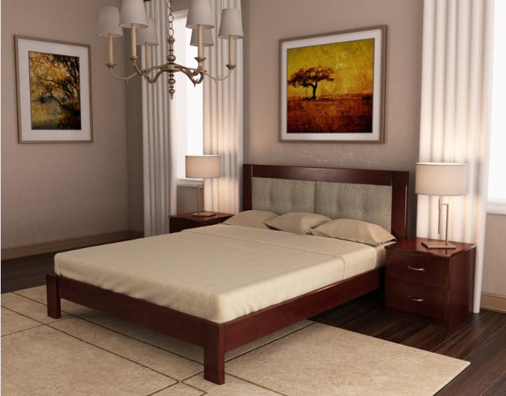 Кровать деревянная Artwood Неаполь 180x200 Орех (11750)