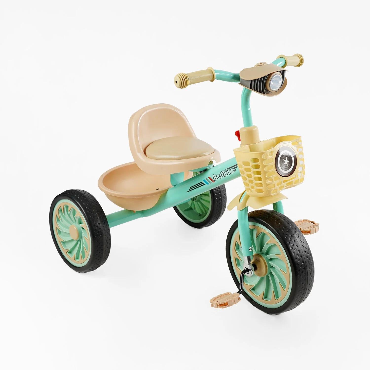 Детский велосипед трехколесный Best Trike BS-33461 колеса EVA/переднее 12"/заднее 10" (25371080) - фото 1 Детский велосипед трехколесный Best Trike BS-33461 колеса EVA/переднее 12"/заднее 10" (25371080) - фото 1