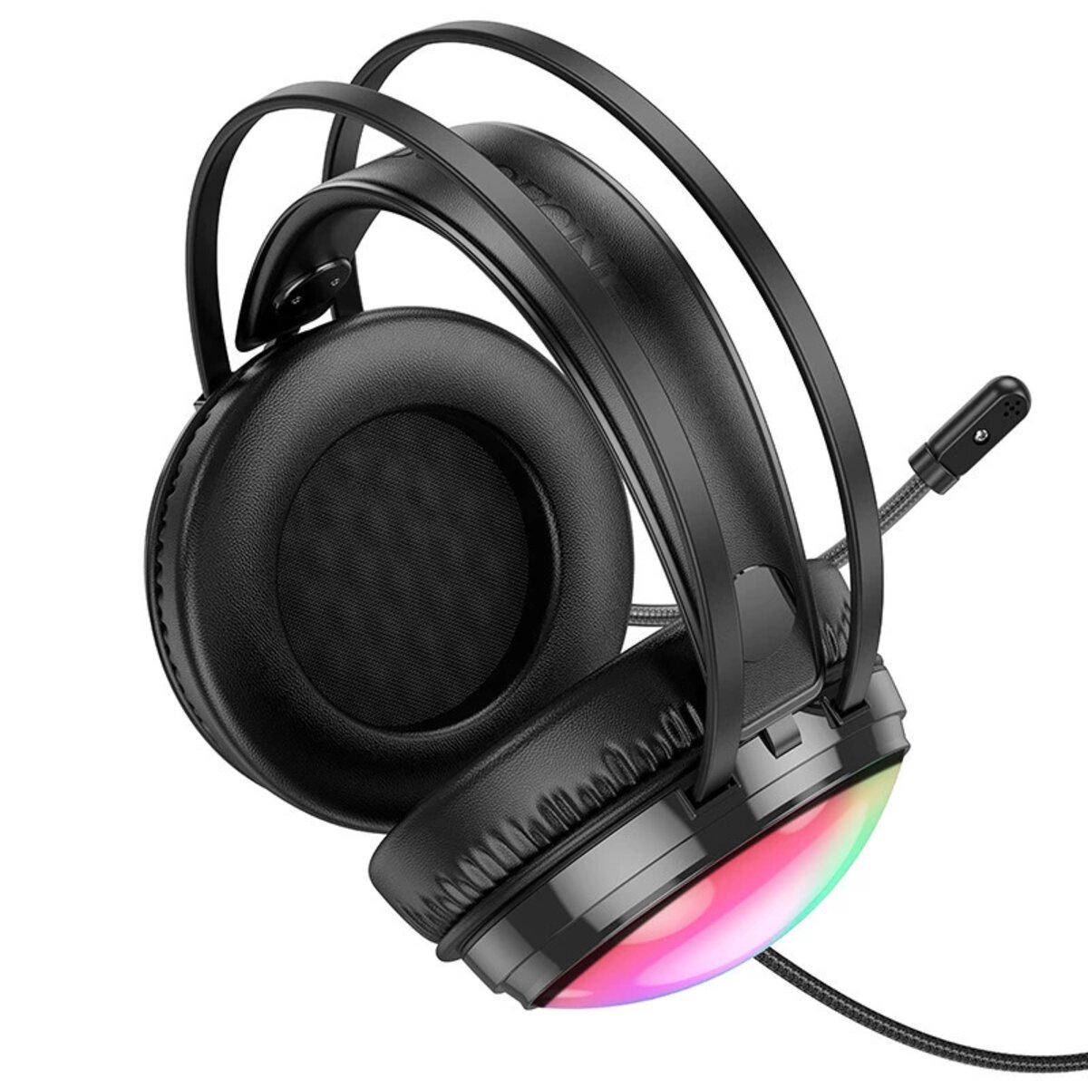 Навушники Borofone BO108 Flame gaming headphones 2 м Black (20359379) - фото 2