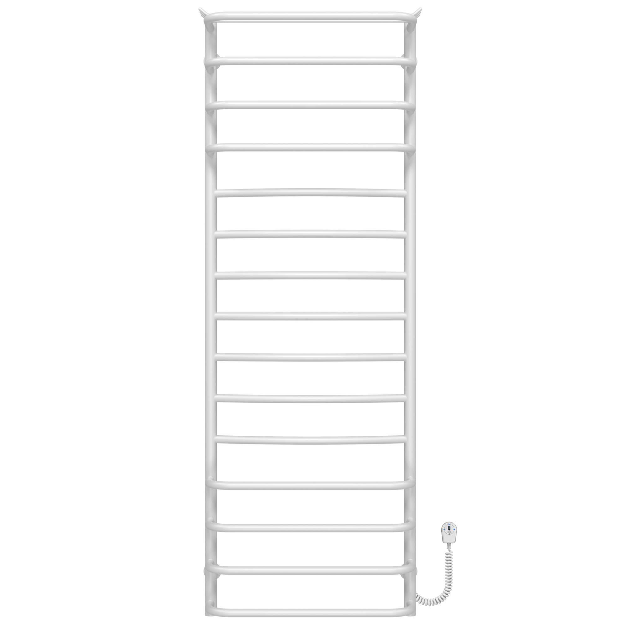 Полотенцесушитель электрический Deffi Юность П15 EF16 нержавеющая сталь 500х1500 мм Белый (C.YU.150.50.15.EWR5)
