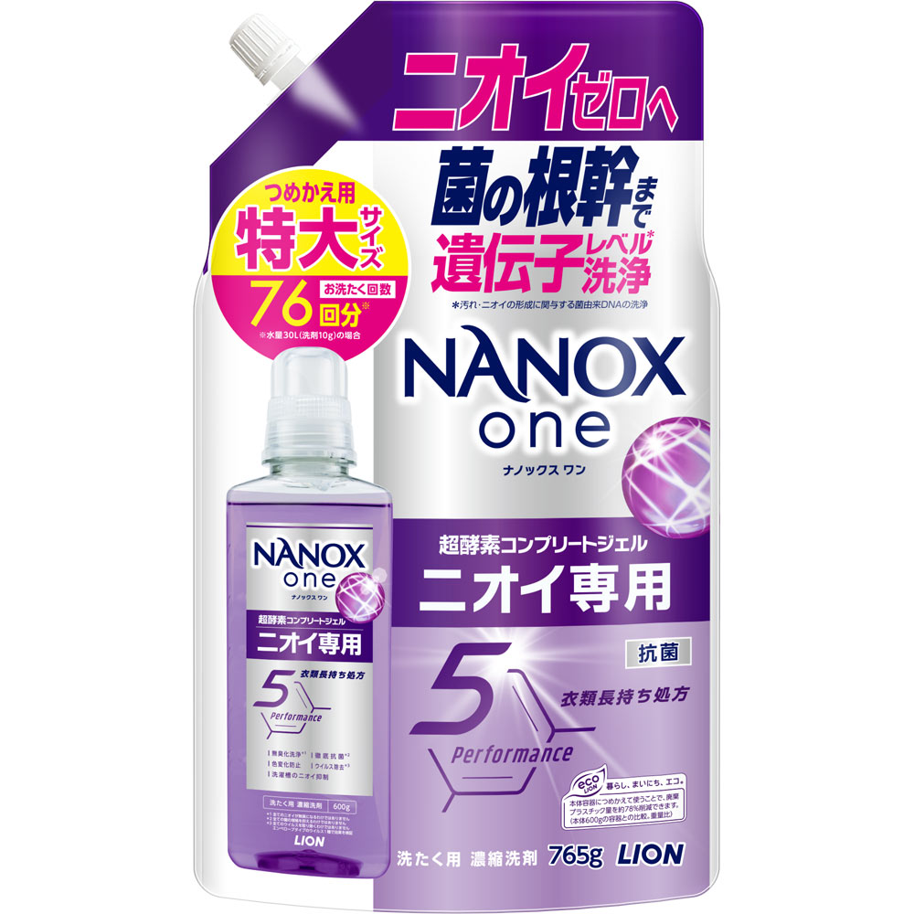 Средство для стирки жидкое Nanox ONE Lion сменный блок 765 г (375456)