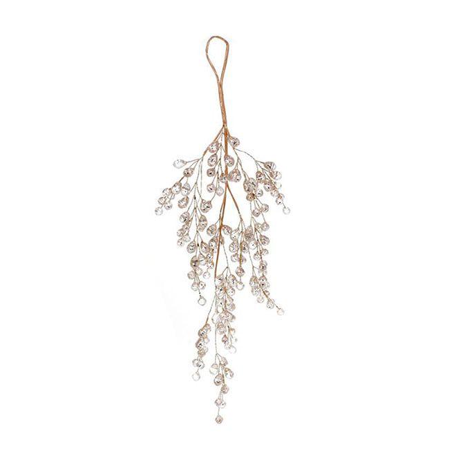 Новогодняя подвеска Flora с акриловыми каплями (12869)
