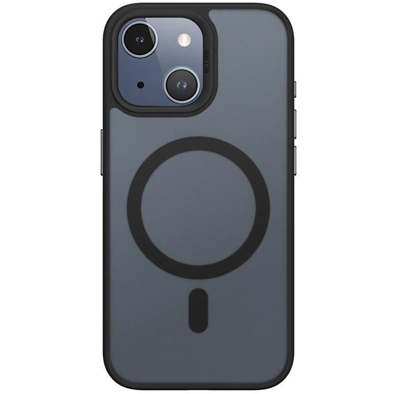 Противоударный  TPU+PC чехол Blueo Skin Friendly Frosted with MagSafe для Apple iPhone 15 (6.1") Черный