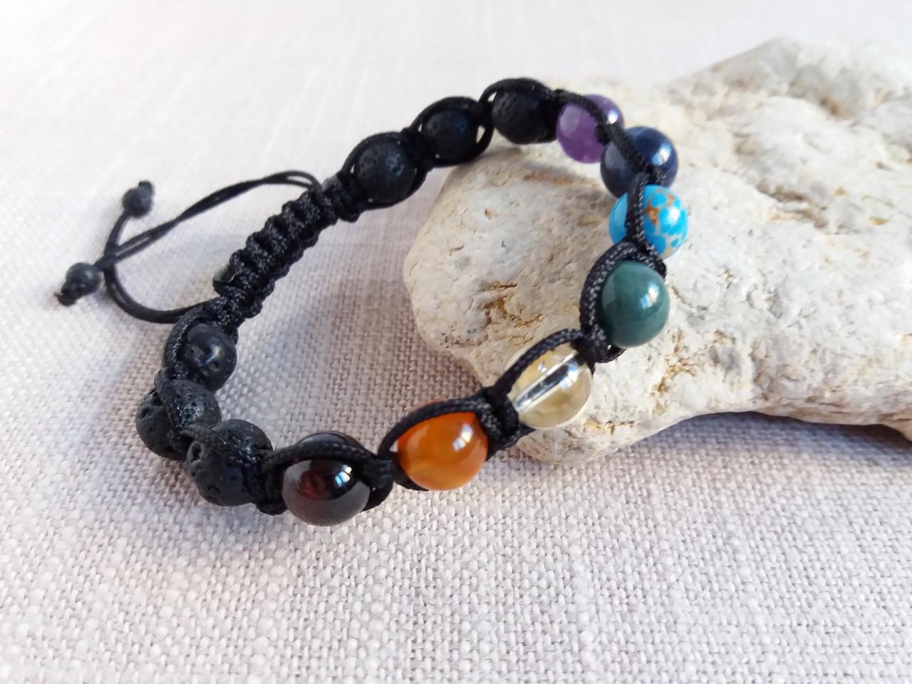 Браслет 7 чакр Шамбала d 8 мм (1890880638) - фото 4 Браслет 7 чакр Шамбала d 8 мм (1890880638) - фото 4