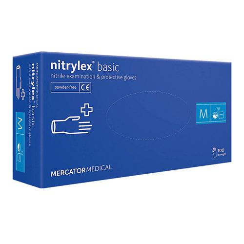 Рукавички одноразові NITRYLEX Basic нітрилові M 100 шт. Темно-синій/Фіолетовий (123491) Рукавички одноразові NITRYLEX Basic нітрилові M 100 шт. Темно-синій/Фіолетовий (123491)