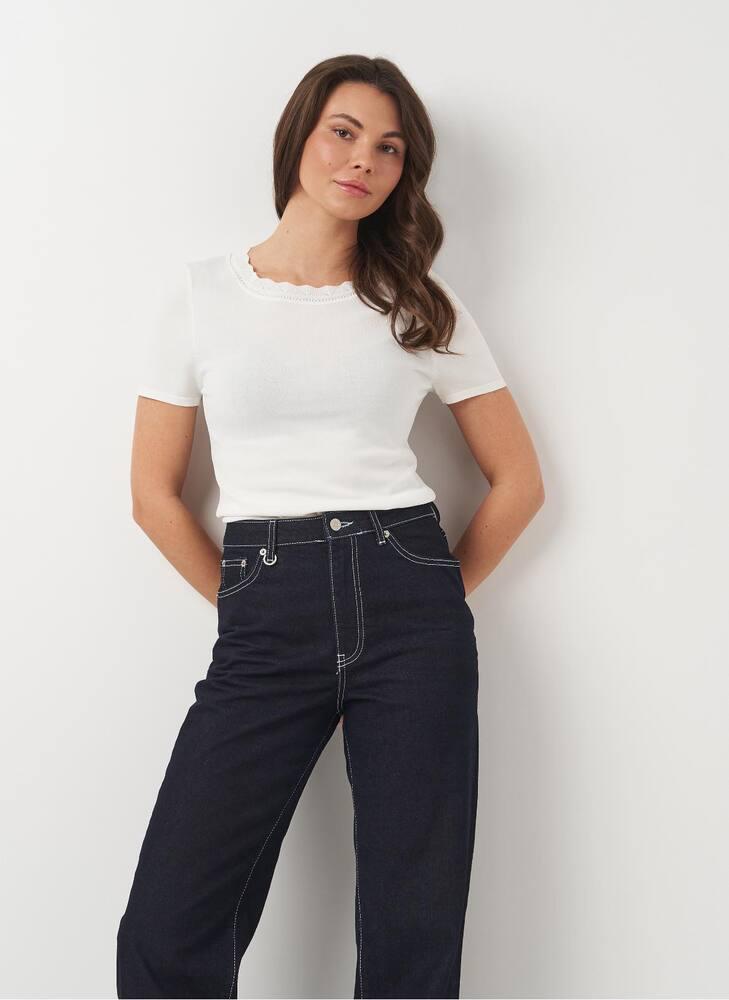 Футболка Comma 81,003,62,3463x01 жіноча р. 36 Білий (183938)