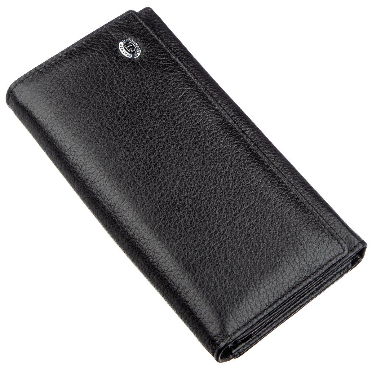 Женский кошелек ST Leather 18881 кожаный Черный