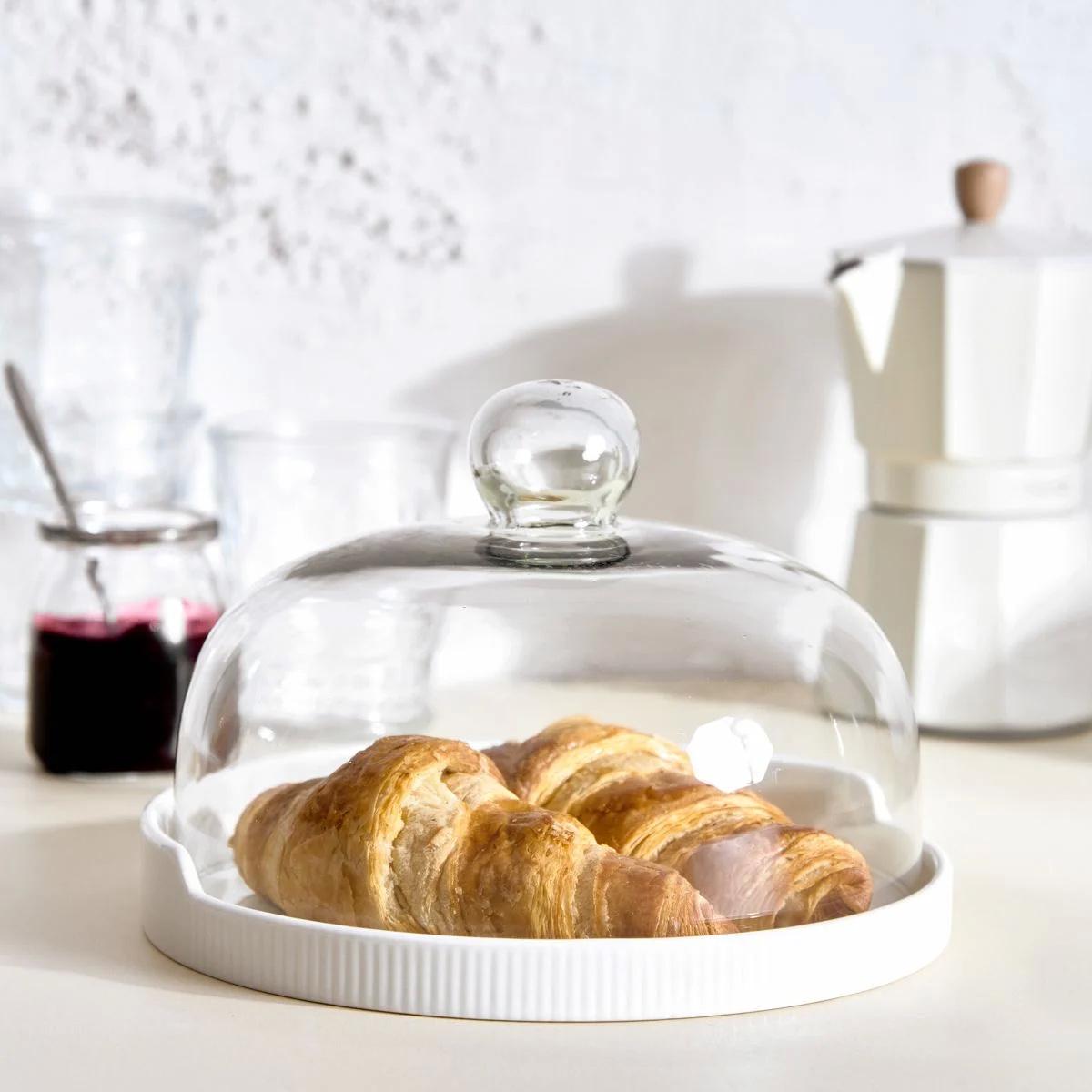 Блюдо сервировочное с крышкой Homla FINCAN 22х16 см Белый (161316) - фото 5