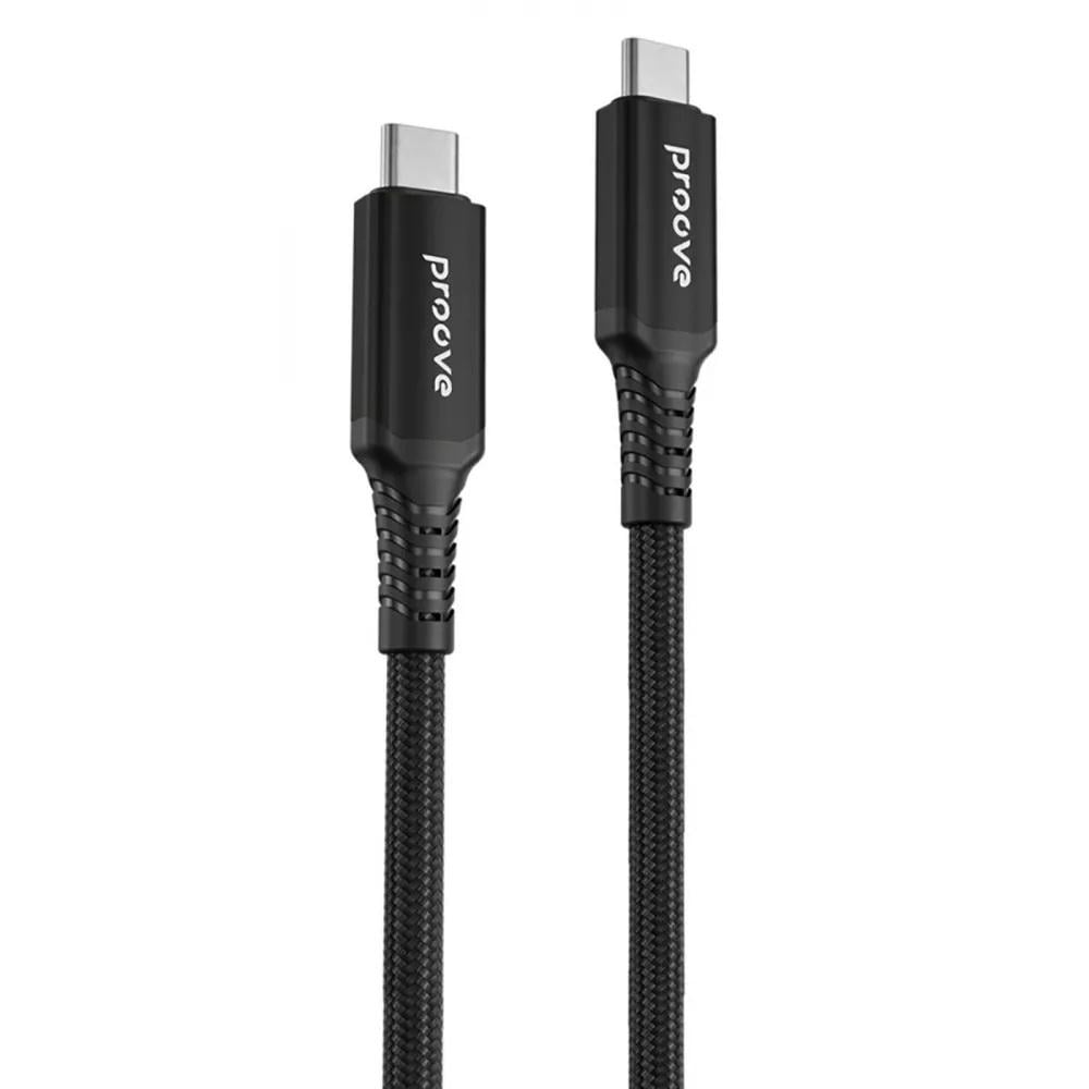 Кабель Proove Speed Line Type-C to Type-C 240W USB 4.0 1 м Черный (cfdf890a)