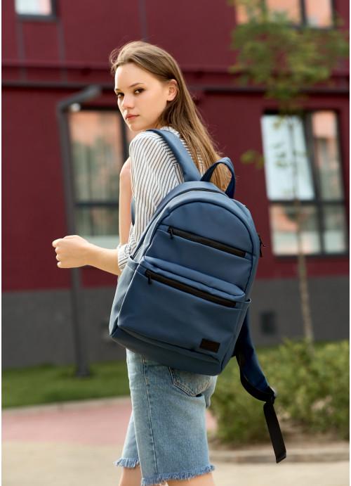 Городской рюкзак женский Sambag с отделением под ноутбук Темно-синий (4240281346)