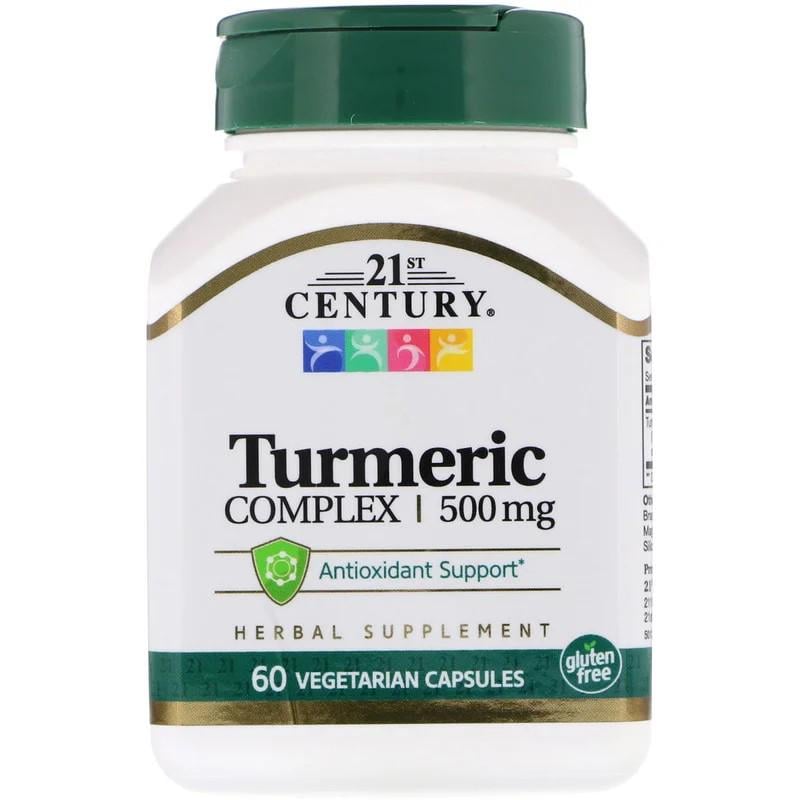 Натуральна добавка 21st Century Turmeric Complex 500 мг 60 капсул
