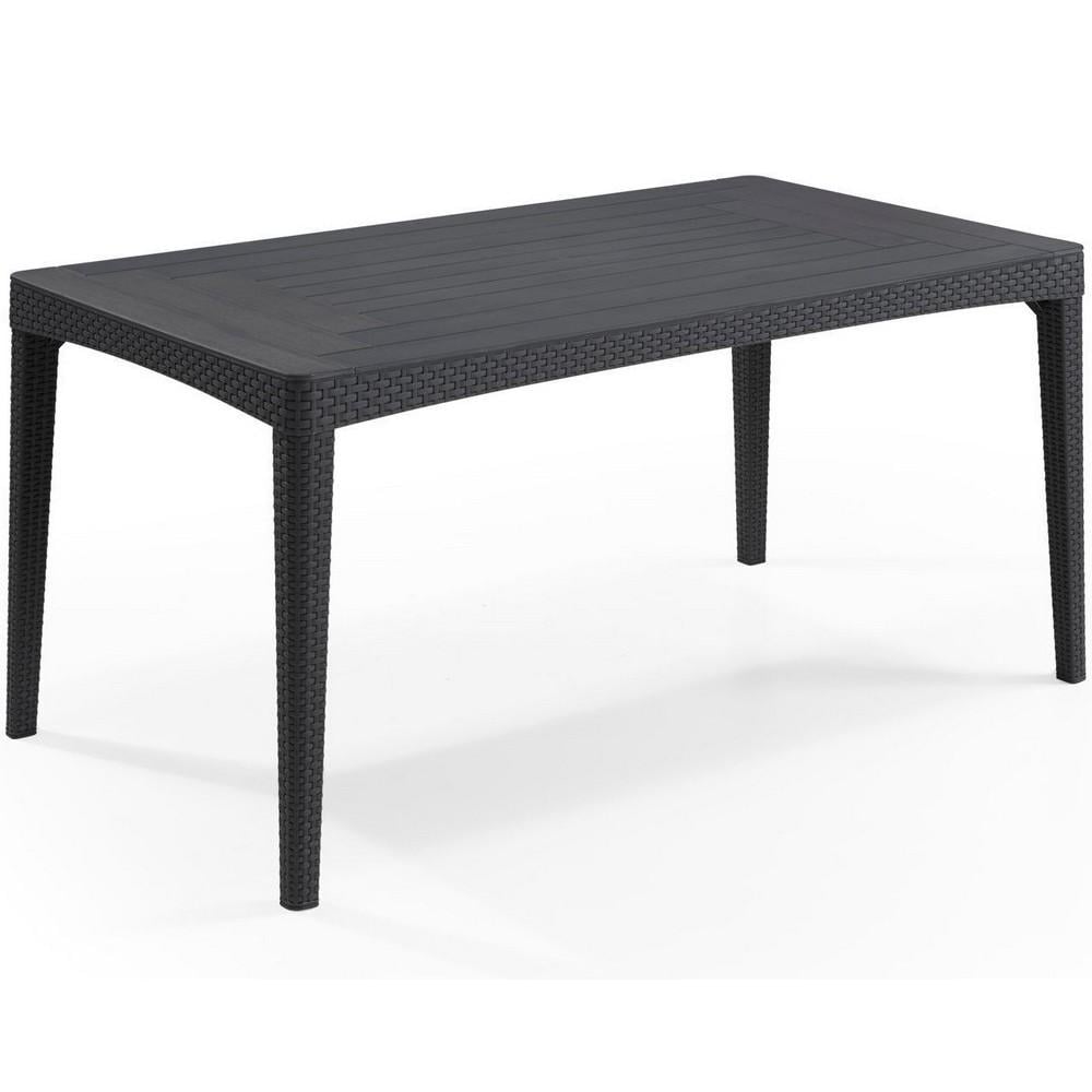 Стол садовый Keter Girona flat wicker box Графитовый (232034)