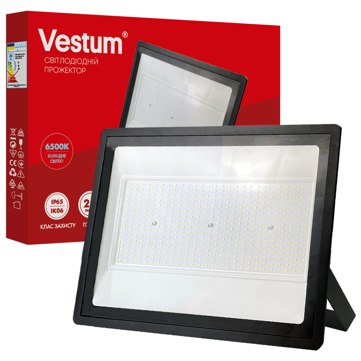 Прожектор светодиодный Vestum 200W 6500K 180-260V IP65 (1-VS-3018)
