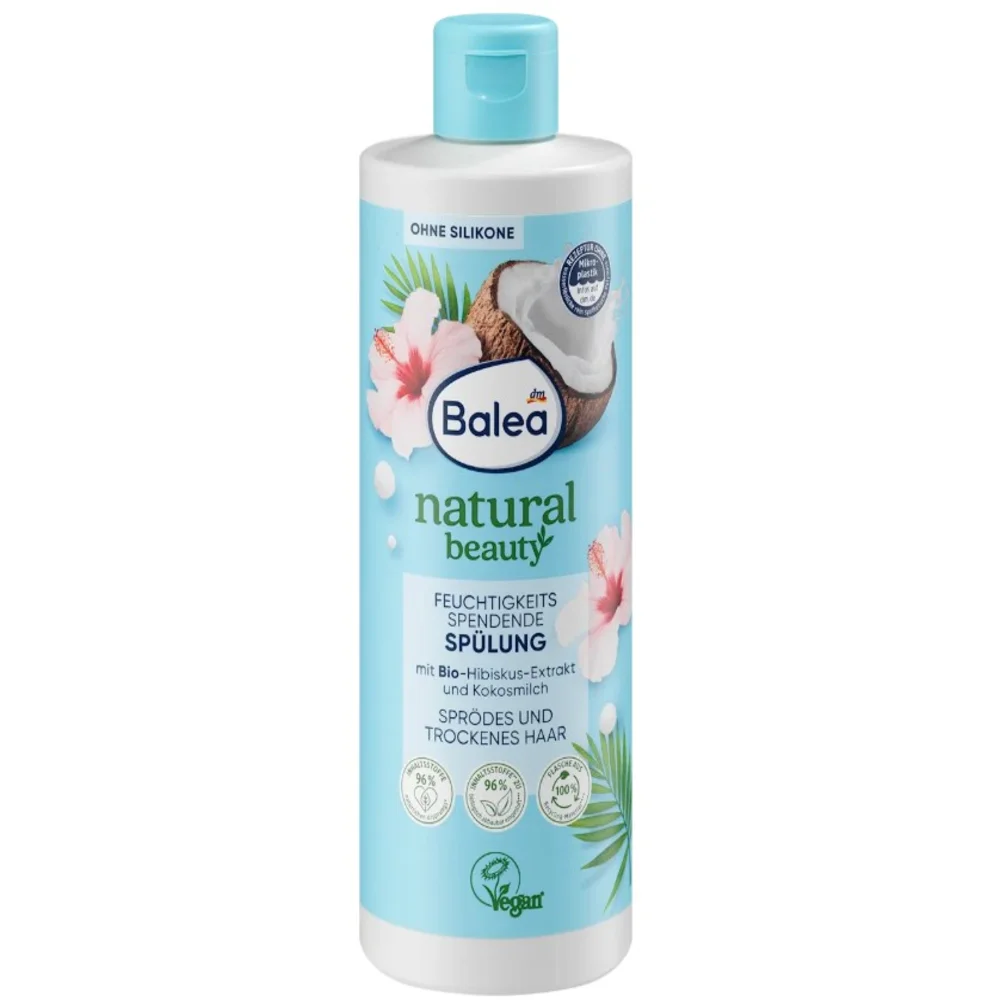Кондиционер Balea Natural Beauty с экстрактом гибискуса и кокосовым молоком 350 мл