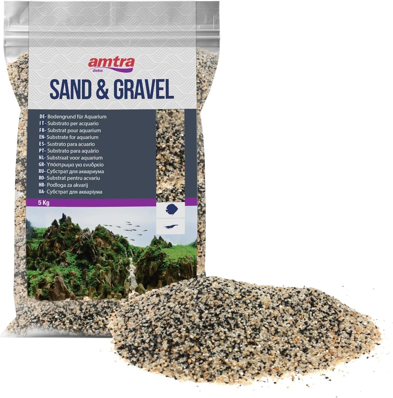 Грунт для аквариума Amtra Sand Senegal Mix 0,25-1,6 мм 5 кг Разноцветный (1353861355)