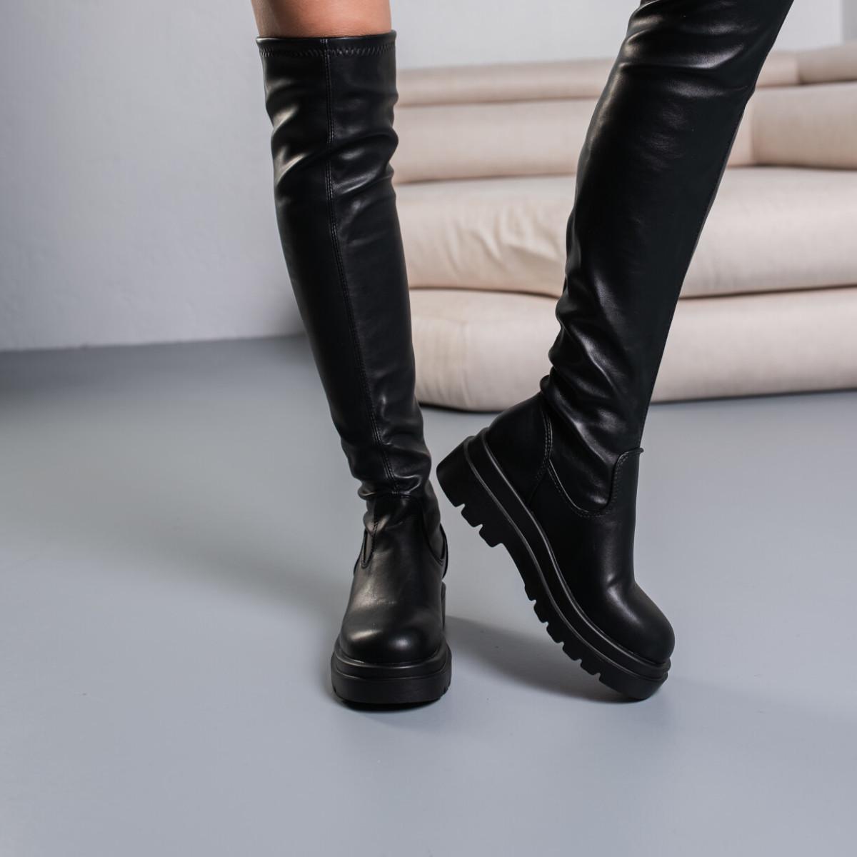 Ботфорти жіночі Fashion р. 39 25 см Чорний (3748) - фото 3 Ботфорти жіночі Fashion р. 39 25 см Чорний (3748) - фото 3