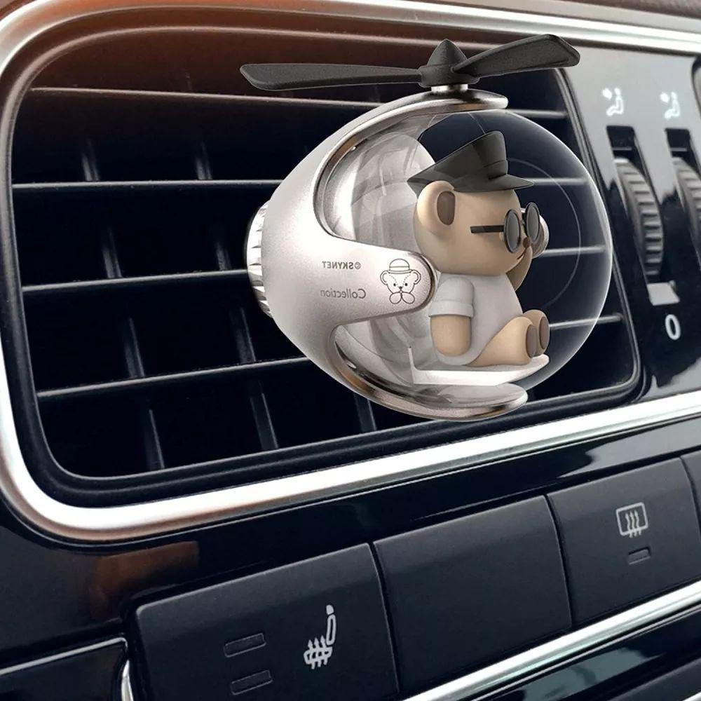 Освіжувач повітря Pilot Teddy Bear автомобільний з підсвічуванням Silver - фото 4