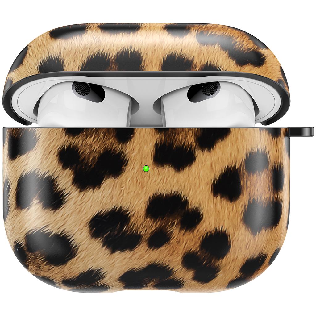 Дизайнерский чехол для Apple Airpods 3 с леопардовым принтом