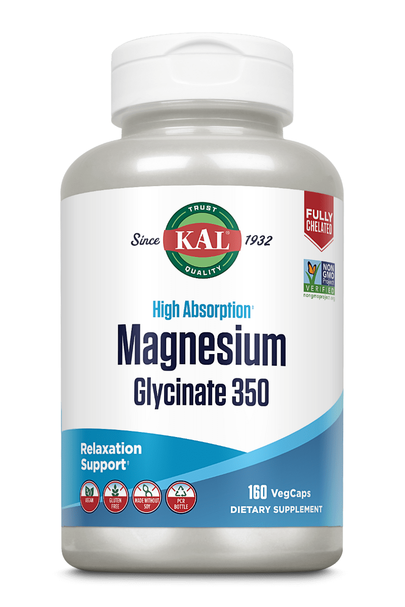 Глицинат магния KAL Magnesium Glycinate 350 160 veg caps (21023-01) Глицинат магния KAL Magnesium Glycinate 350 160 veg caps (21023-01)