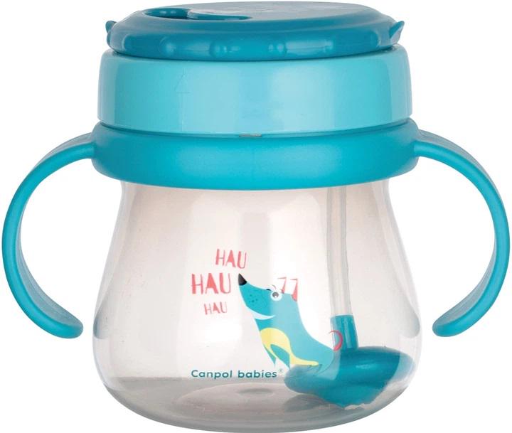 Поїльник Canpol Babies зі складаною силіконовою трубочкою з обважнювачем 250 мл