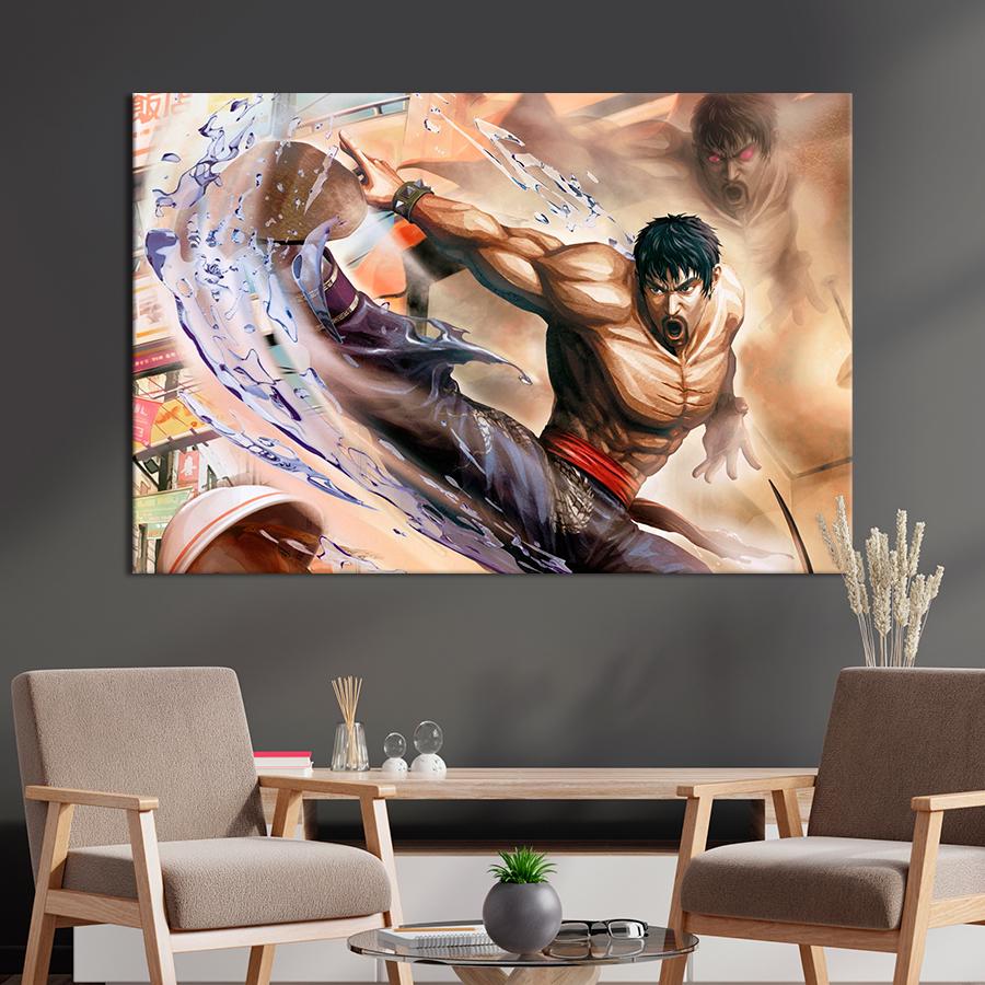 Настенний декор Боец из Street Fighter X Tekken 51x34 см (A232-1)