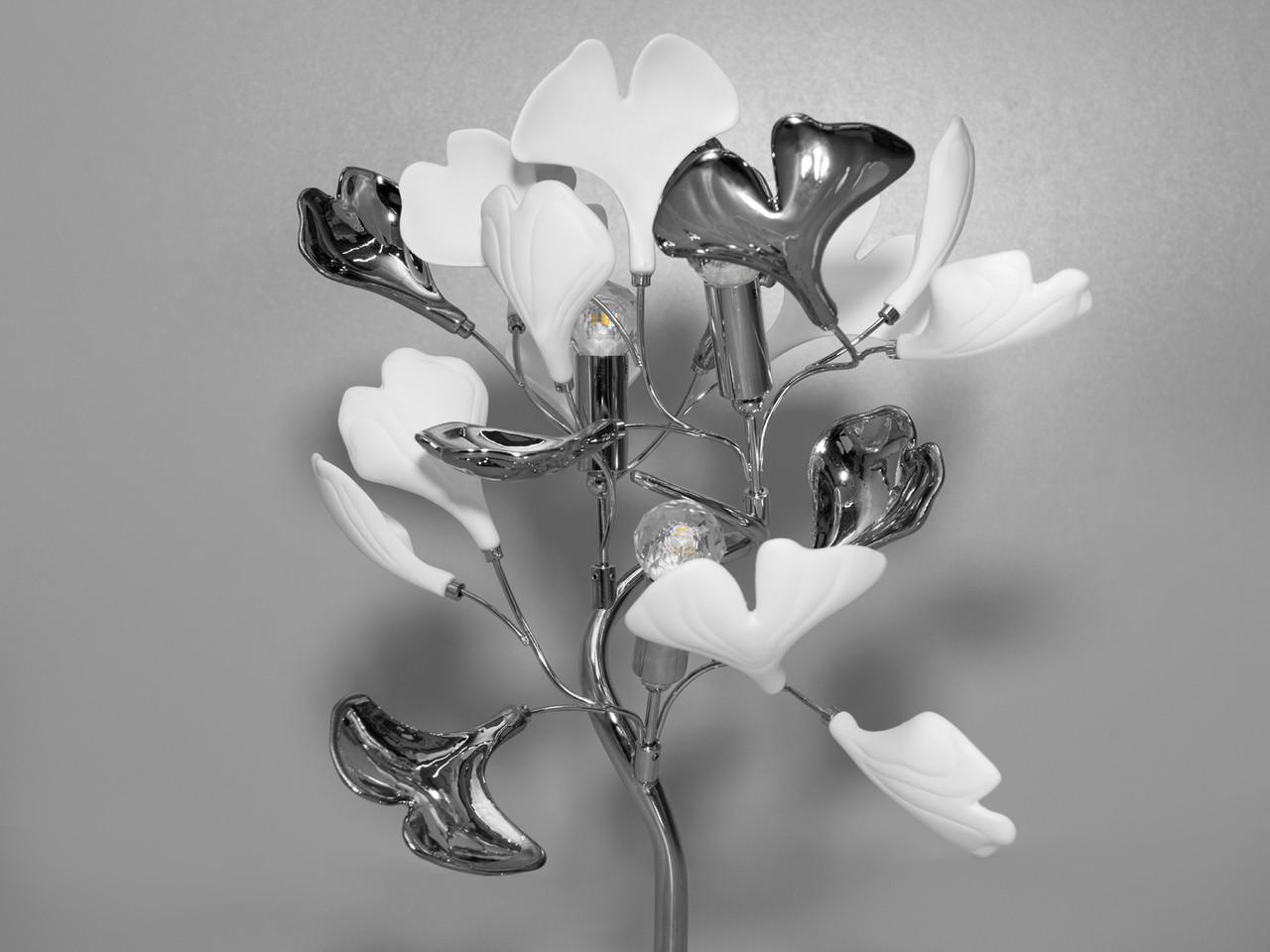 Настільна лампа з керамічними елементами на 3 лампи Хром (7161-3THR-LS) - фото 5