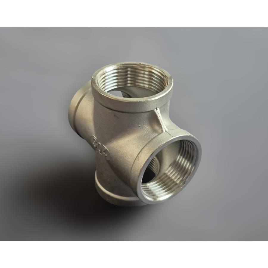 Крестовина резьбовая Ду32 равнопроходная н/ж сталь AISI304 ВР BSPP Class 150 1-1/4" (29203331) - фото 11 Крестовина резьбовая Ду32 равнопроходная н/ж сталь AISI304 ВР BSPP Class 150 1-1/4" (29203331) - фото 11