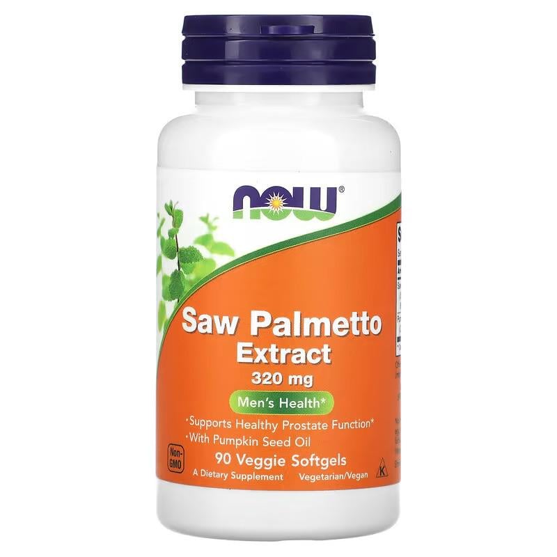 Экстракт пальмы сереноа NOW Saw Palmetto Extract Men's Health 320 mg 90 Veggie Softgels (3027)