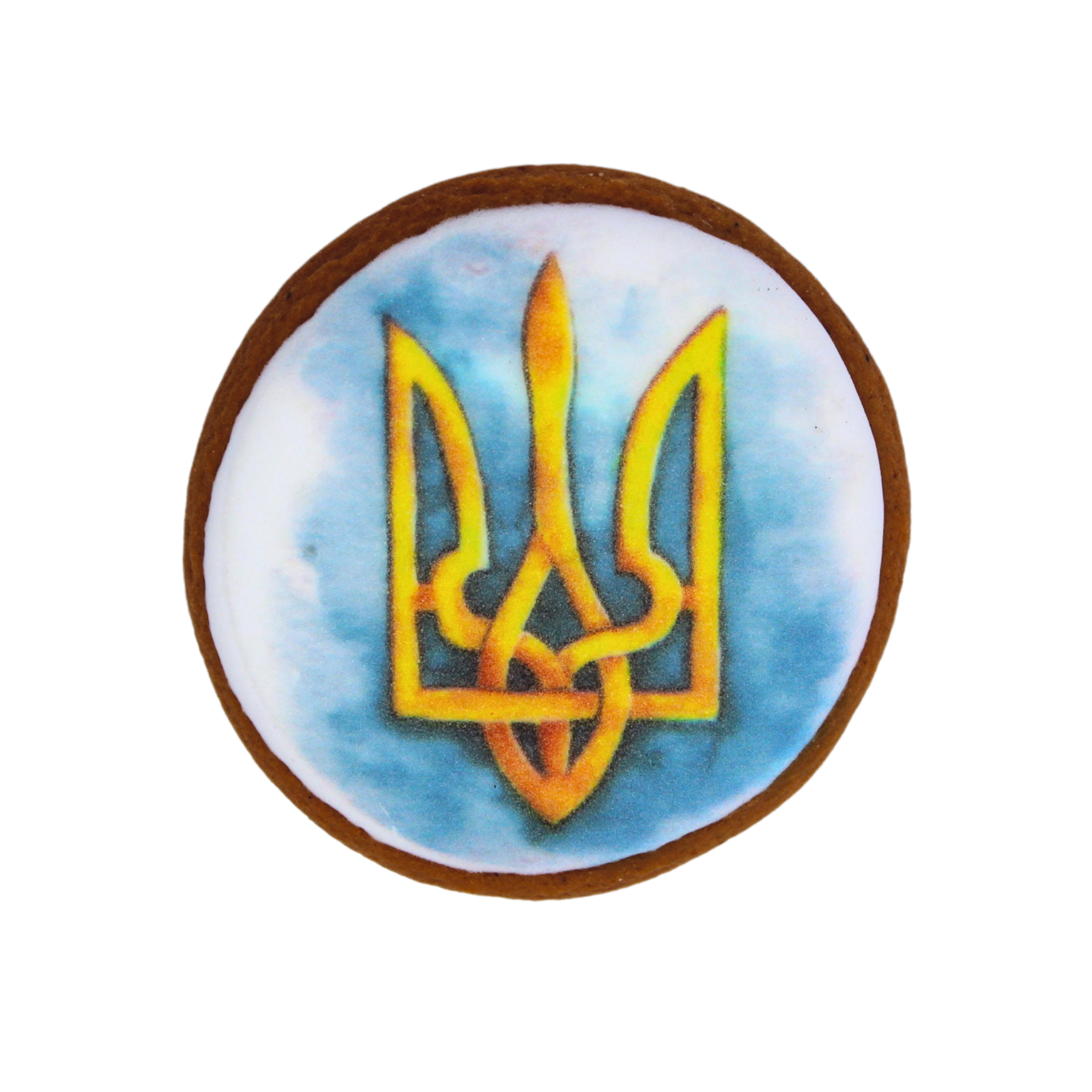 Пряник с принтом Крафт Печиво День Независимости Герб мини 17 г