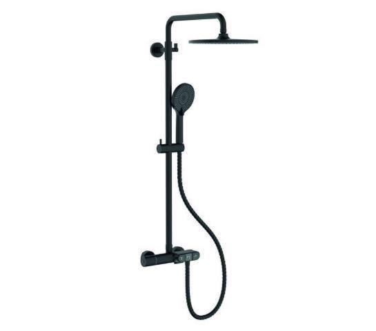 Душевая колонна KOER KB-55014-05 с термостатическим смесителем Черный (KR4733)