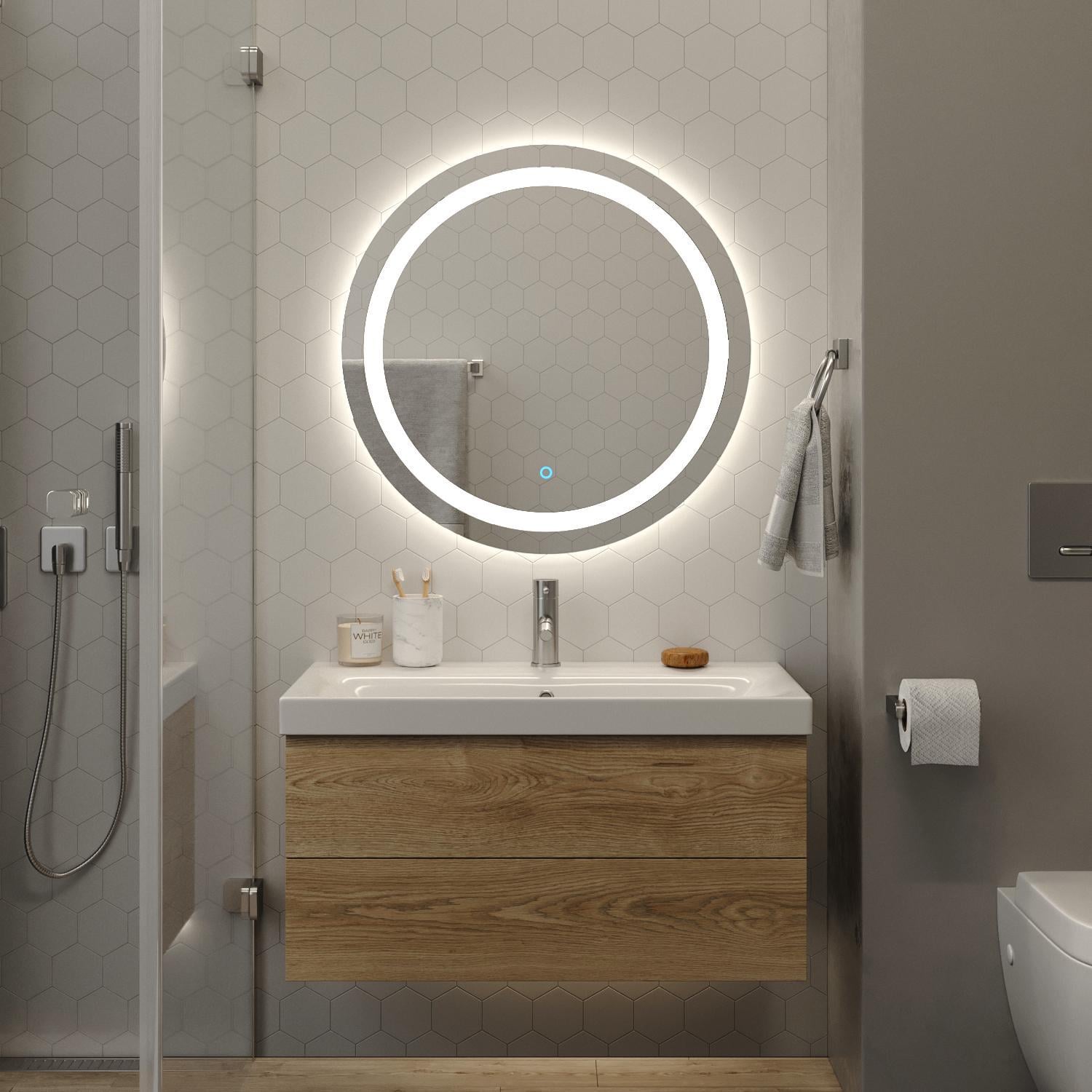 Зеркало с подсветкой Moreli для ванной комнаты и гостиной Сайн 700х700 мм