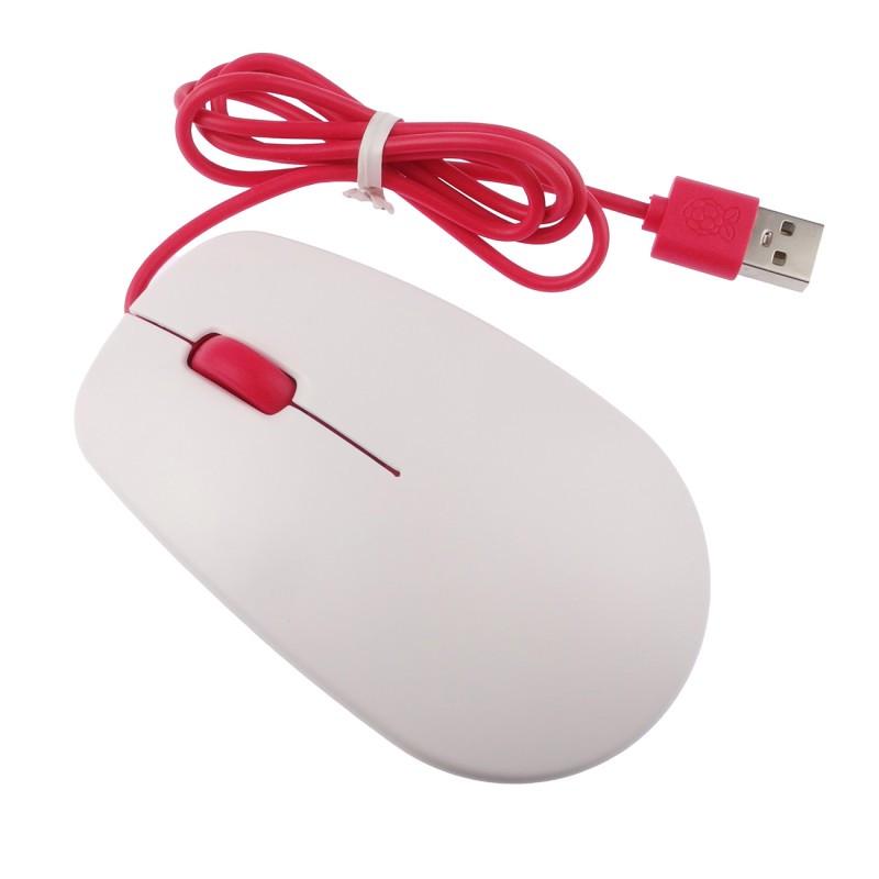 Мышь оптическая Raspberry Pi Белый/Красный - фото 5