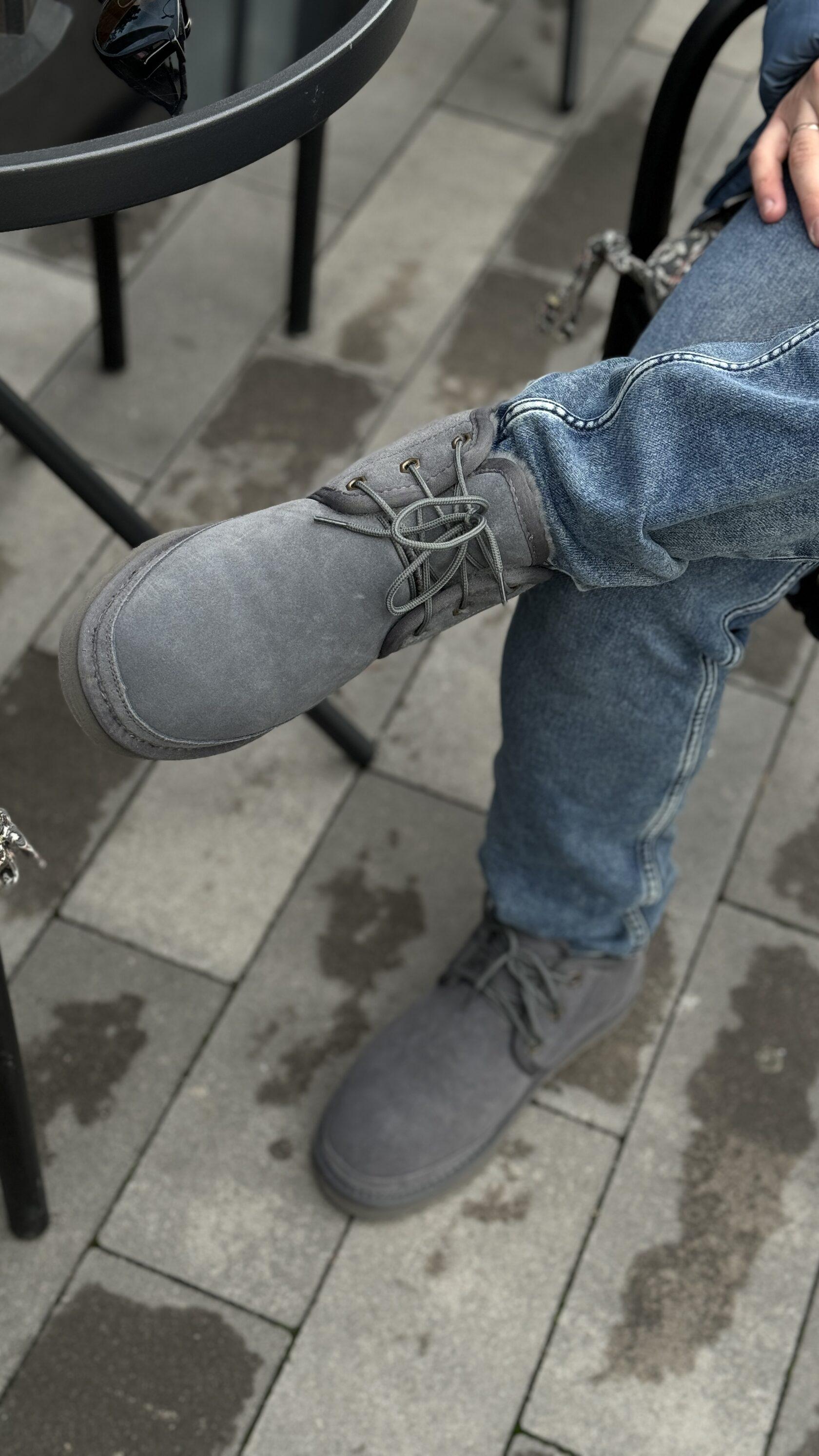 Угги мужские короткие GaLosha CORD на шнуровке р. 44 Серый (23450585) - фото 3 Угги мужские короткие GaLosha CORD на шнуровке р. 44 Серый (23450585) - фото 3